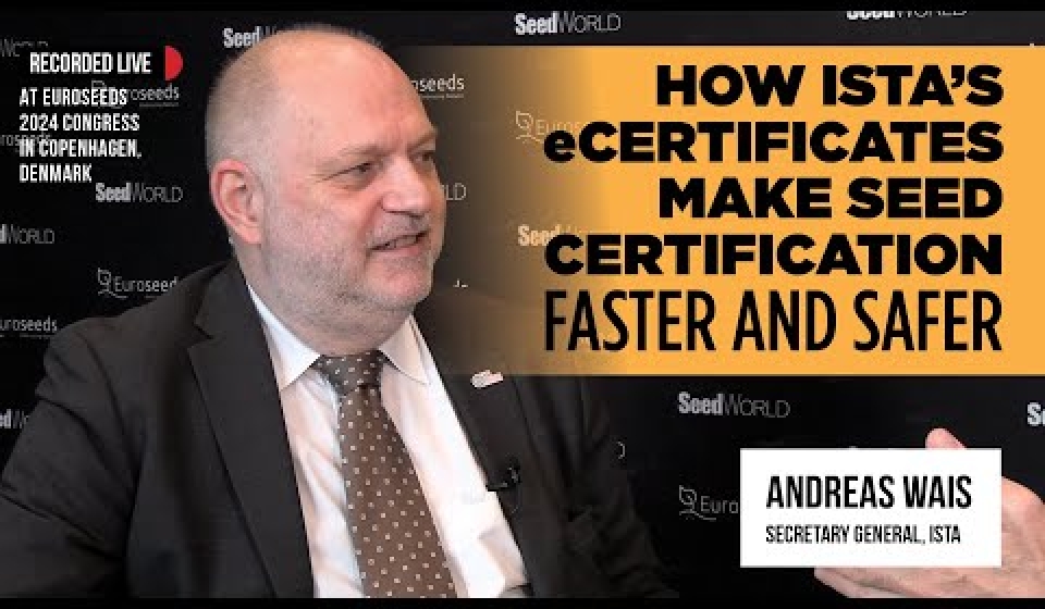 Andreas Wais, secretario general de la International Seed Testing Association (ISTA)